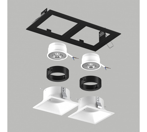 Встраиваемый светильник Lightstar Domino D5270606BMOD