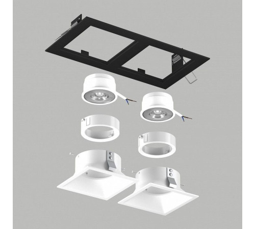 Встраиваемый светильник Lightstar Domino D5270606WMOD