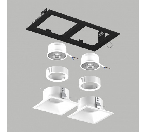 Встраиваемый светильник Lightstar Domino D5270606WMOD