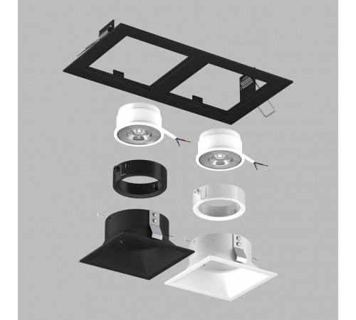 Встраиваемый светильник Lightstar Domino D5270607WBMOD