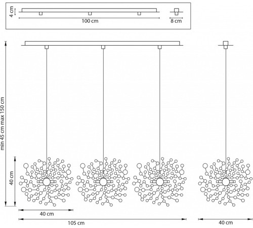 Подвесной светильник Lightstar Extra L3PL721134