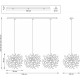 Подвесной светильник Lightstar Extra L3PL721134