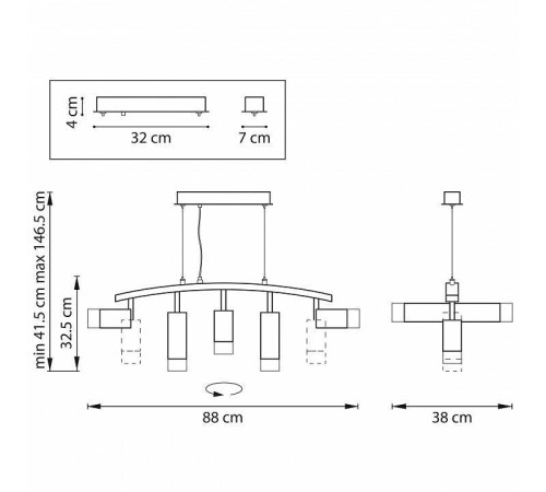 Подвесной светильник Lightstar Rullo LR7353738621