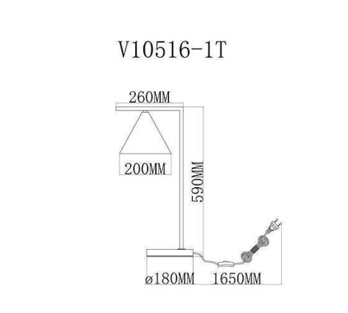 Настольная лампа декоративная Moderli Omaha V10516-1T