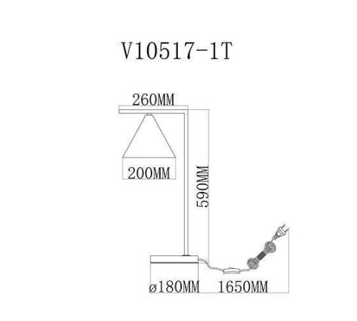 Настольная лампа декоративная Moderli Omaha V10517-1T