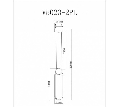 Подвесной светильник Moderli Store V5023-2PL