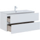 Набор мебели для ванной Aquanet Алвита new 100 2 ящика белый матовый 00274205