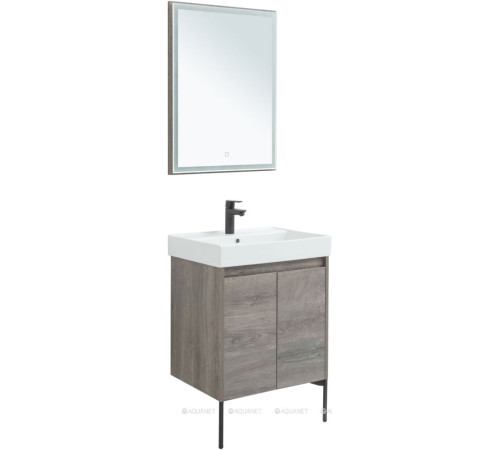 Набор мебели для ванной Aquanet Nova Lite 60 2 двери дуб рошелье 00302533
