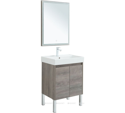 Набор мебели для ванной Aquanet Nova Lite 60 2 двери дуб рошелье 00302533