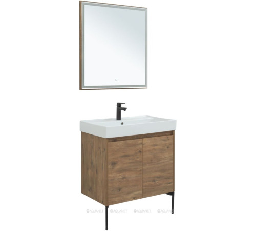 Набор мебели для ванной Aquanet Nova Lite 75 2 двери дуб рустикальный 00302537