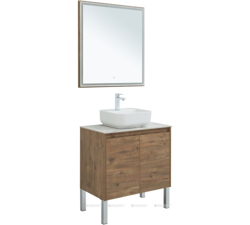 Набор мебели для ванной Aquanet Nova Lite 75 2 двери дуб рустикальный 00302537