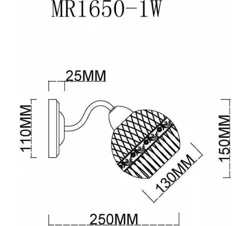 Бра MyFar Frank MR1650-1W