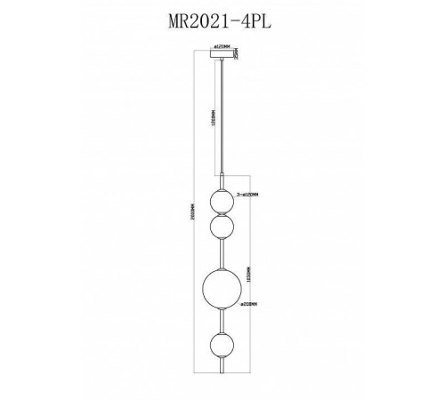 Подвесной светильник MyFar Violla MR2021-4PL