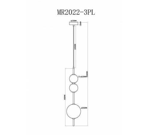Подвесной светильник MyFar Violla MR2022-3PL