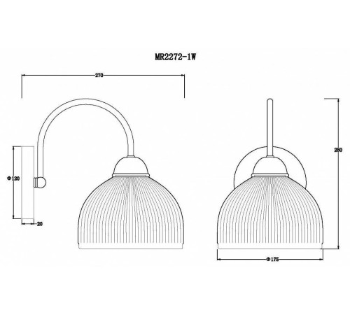 Бра MyFar Flora MR2272-1W