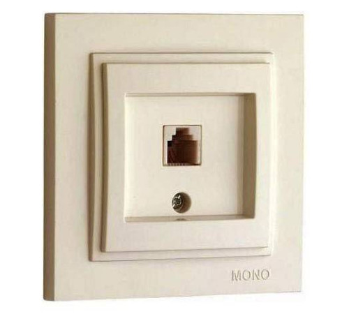 Розетка телефонная RJ-11 Mono Electric Despina 102-170005-124