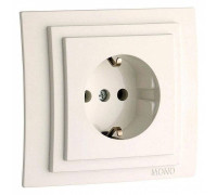 Розетка с заземлением Mono Electric Larissa 103-010121-117