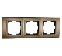 Рамка на 3 поста Mono Electric Style Aluminium 107-810000-162