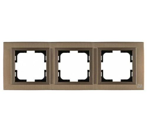 Рамка на 3 поста Mono Electric Style Aluminium 107-810000-162