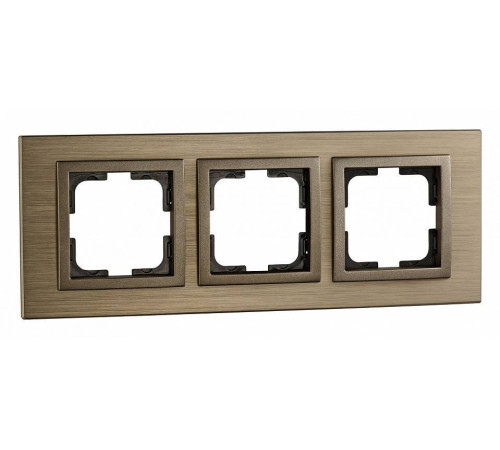 Рамка на 3 поста Mono Electric Style Aluminium 107-810000-162