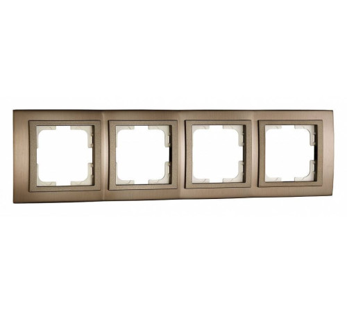 Рамка на 4 поста Mono Electric Style Aluminium 107-810000-163