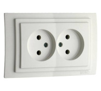 Розетка двойная, без рамки Mono Electric Despina / Larissa 500-001905-121