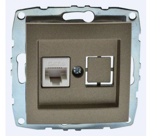 Розетка Ethernet RJ-45 без рамки Mono Electric Despina / Larissa 500-002305-125