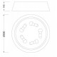 Накладной светильник Mantra Nordica 4962E