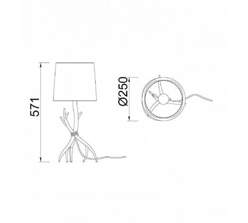 Настольная лампа декоративная Mantra Sabina 6181