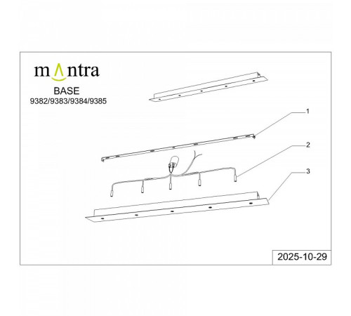 Основание Mantra Modular Light Florones 9385