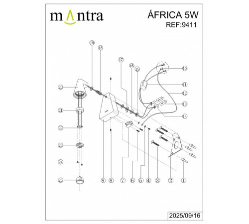 Бра Mantra Africa 9411
