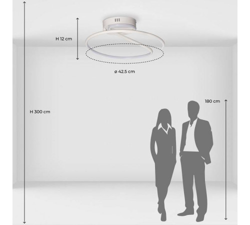 Накладной светильник DeMarkt Аурих 108010201
