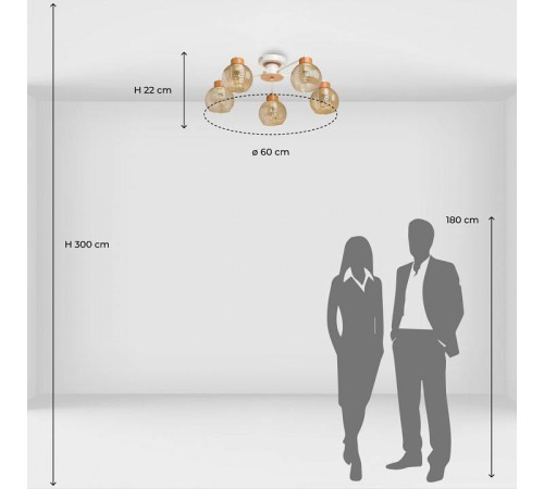 Люстра на штанге De City Альфа 16 324018505