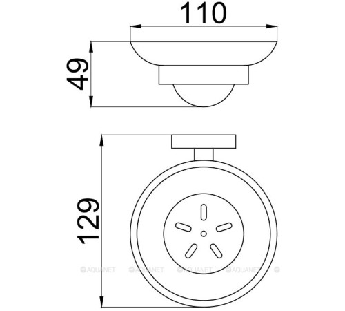 Мыльница керамическая Allen Brau PRIORITY керамика латунь белый черный матовый 6.31005-31