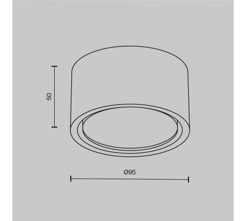 Накладной светильник Maytoni Conik gyps C001CL-GX53-W