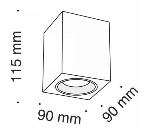 Накладной светильник Maytoni Slim C013CL-01B