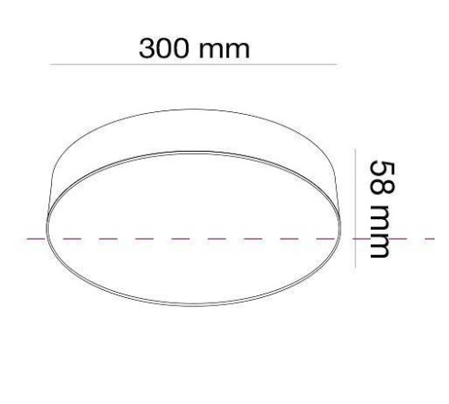 Потолочный светильник Maytoni Zon LED 43 Вт 4000 К матовое золото C032CL-L43MG4K