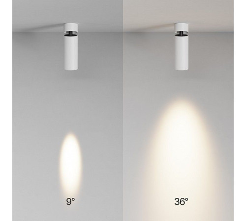 Потолочный светильник Maytoni Technical Focus LED 12 Вт 3000K C055CL-L12W3K-SS-W