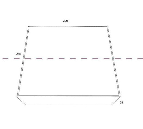 Накладной светильник Maytoni Zon LED 27 Вт 4000K белый квадратный C067CL-L27W4K