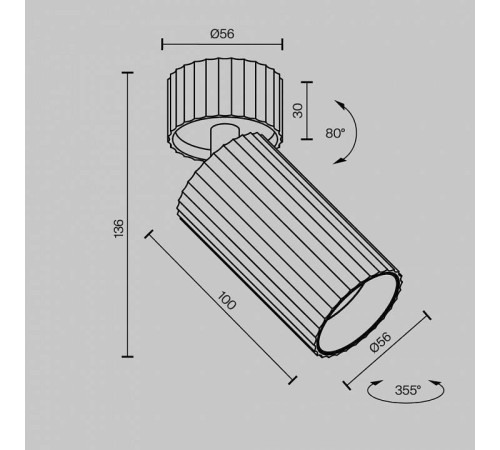 Спот Maytoni Calipso C108CL-01-GU10-BS