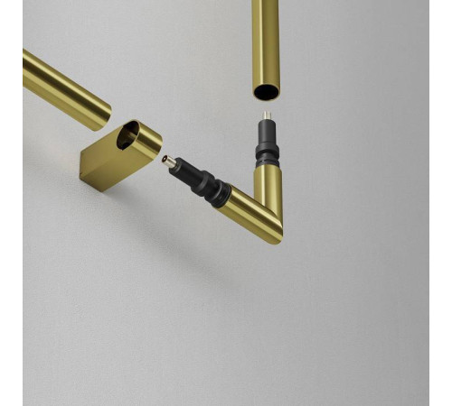 Соединитель угловой L-образный для модульных светильников Maytoni Accessories for system Axity CA006EC-BS