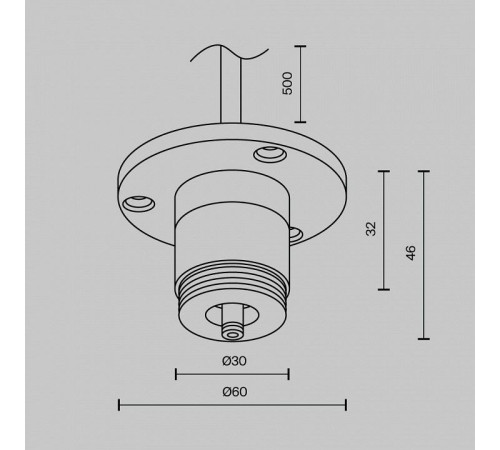 Токопровод концевой Maytoni CA022BO-P-B