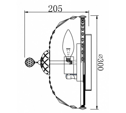 Потолочная люстра Maytoni Basfor DIA100-CL-03-G