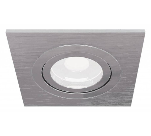 Встраиваемый светильник Maytoni Atom серебристый DL024-2-01S