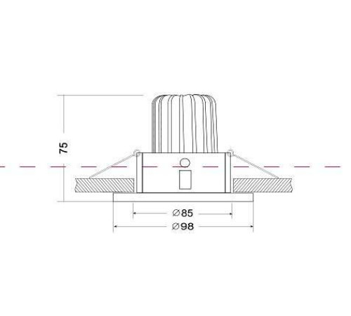Встраиваемый светильник Maytoni Yin DL031-2-L12W