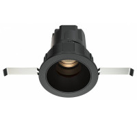 Встраиваемый светильник Maytoni Wise 7 Вт 3000 K черный DL057-7W3K-B