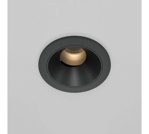 Встраиваемый светильник Maytoni Wise 7 Вт 3000 K черный DL057-7W3K-B