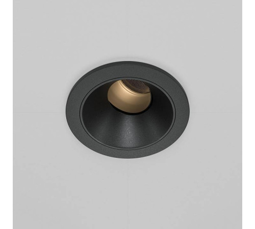Встраиваемый светильник Maytoni Wise 7 Вт 3000 K черный DL057-7W3K-B
