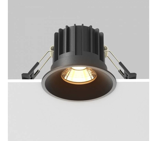 Встраиваемый светильник Maytoni Round DL058-12W2.7K-B