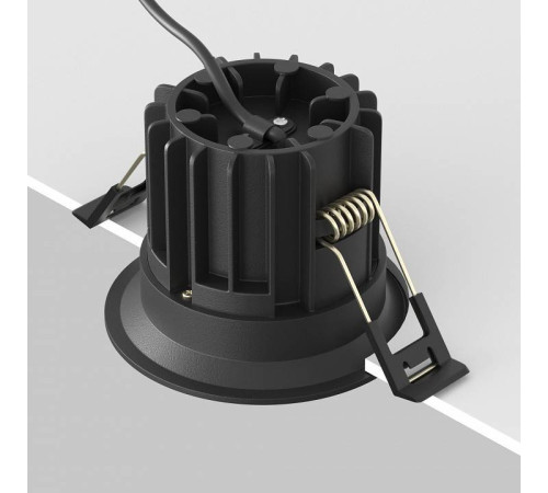 Встраиваемый светильник Maytoni Round DL058-12W2.7K-B